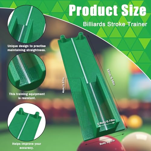 Pool Cue Straightness Checker, Stroke Trainer Billiards, Billiard Cue Straightness Checker, Pool Cue Lathe, Billiard Training Aids