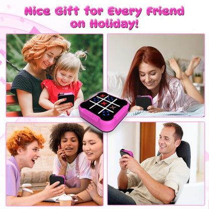 Electronic Tic Tac Toe Bolt Game, Handheld Digital Board Game, Electric Puzzle Game for Educational and Memory Growth, Portable Travel Games for Car Ride, Gift Ideal for Kids and Adults