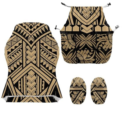Boho Brown Aztec Gaming Chair Covers Slipcovers Scratch Resistant Non Slip Washable Slipcover for Office & Rotating Chairs Soft Breathable Computer Chair Cover with Armrest Covers for Gamer - color: Boho Brown Aztec