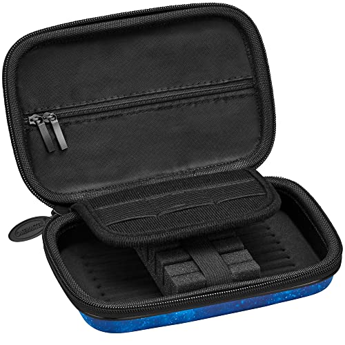 Casemaster Sentinel 6 Dart Case, Holds Extra Accessories, Tips, Shafts and Flights, Compatible with Steel Tip and Soft Tip Darts, Impact & Water Resistant Tactech Shell, Galaxy - color: Tactech Shell Galaxy