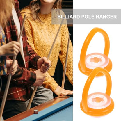 Cabilock 10pcs Billiard Cue Hanger Set 10mm Snooker Pool Holder with Plastic Basket Design, Storage Wall-mounted Display for Billiards Players and Cue Racks in Game Rooms