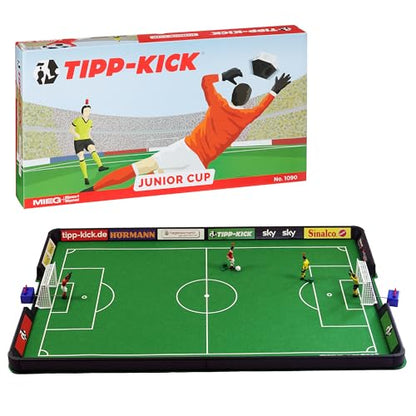 TIPP-KICK JR Cup Soccer Board Game – Family Tabletop Game with Metal Players & Goalkeepers | Great Gifts for Players, Kids & Adults | Indoor Soccer Toys for Boys 6-8 8-12