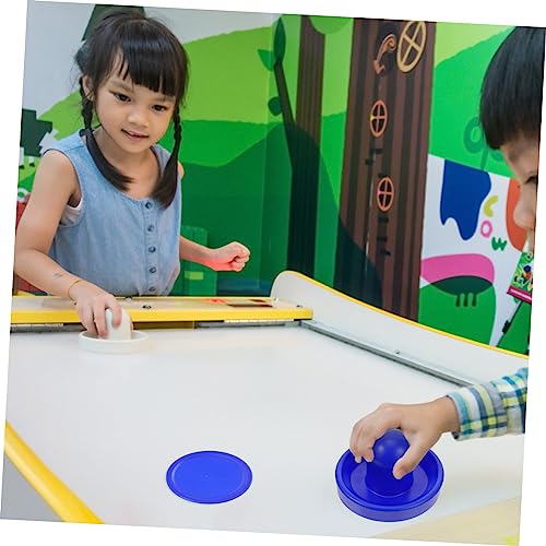 Toyvian Air Hockey Pusher and Puck Set 76mm Replacement Accessories for Game Tables Sturdy Plastic Suitable for Boys and Girls and Adults
