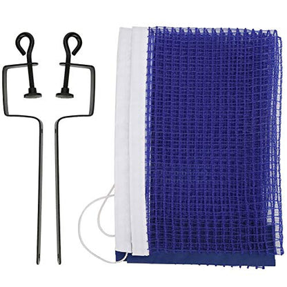 Generic Portable Tennis Table Net, Professional Polyester Net with Metal Bracket and Carry for Indoor Outdoor Table Tennis Replacement Accessories