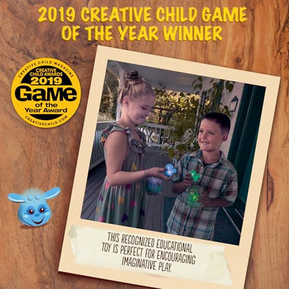 Toysmith Chasing Fireflies Kids Game - The Game of Shine & Seek - Interactive Games for Kids - Indoor & Outdoor Game - for Ages 3+, Blue,Green