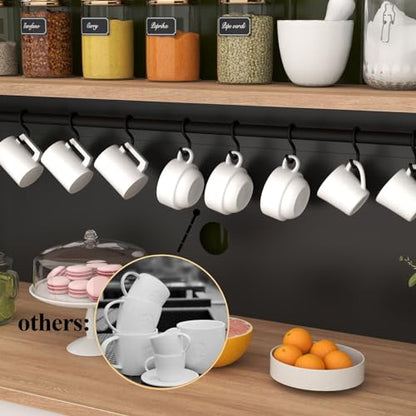 Gyfimoie Sideboard Buffet Cabinet with 2 Drawers, Farmhouse Kitchen Pantry with Adjustable Shelves, Coffee Bar Cupboard Cabinet with 3 Doors for Kitchen, Dining Room (Black) - color: Black