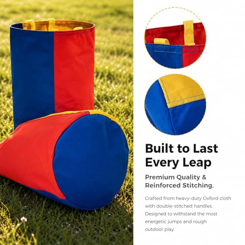 RAINFLOW Potato Sack Race Bags - 2 PCS Outdoor Games Sack Race Bags for Adults and Kids Carnival Games for Outside Camping Backyard Birthday Party Family Reunion Field Day