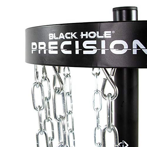 MVP Disc Sports Black Hole Precision 12-Chain Portable Disc Golf Basket Target