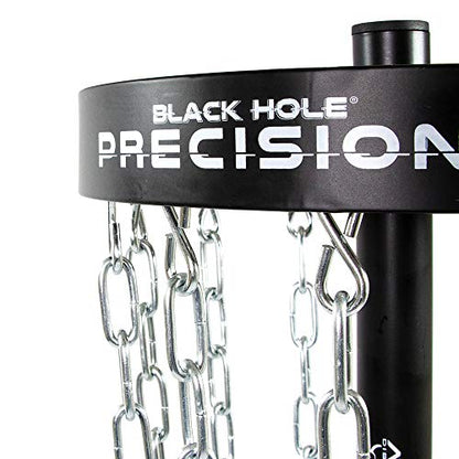 MVP Disc Sports Black Hole Precision 12-Chain Portable Disc Golf Basket Target