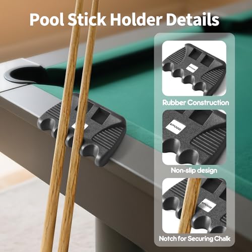 Portable Weighted Billiard Cue Rack with Chalk Holder (4 Holes) - style: 4 Holes