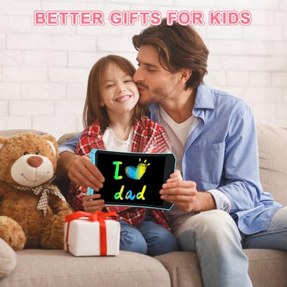 cimetech Toddler Girl Gifts, LCD Writing Tablet 2 Pack, Kids Toys for 3 4 5 6 Year Old Boys, 8.5 Inch Drawing Pad Painting Coloring Books, Travel Essentials Activities, Birthday Gifts Toddler Age 1-3 - color: 8.5'' Blue & Pink