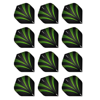 RED Dragon Hardcore Radical Extra Thick Standard Darts Dart Flights - 4 Games per Pack (12 Flights Total)