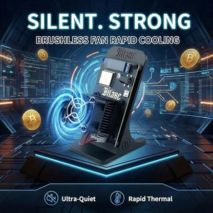 Bitaxe Gamma 601 Bitcoin Miner 1.2TH/s ASIC BM1370 Chip Solo Lottery BTC Miner 18W Low Power Consumption and OLED Display for Home Mining Black - color: Black