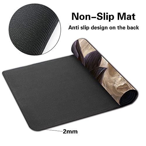 Board Game MTG Playmat Games Size 60X35 cm CCG Compatible for MTG CCG RPG Trading Card Game (Black-Lotus) - color: Black-lotus