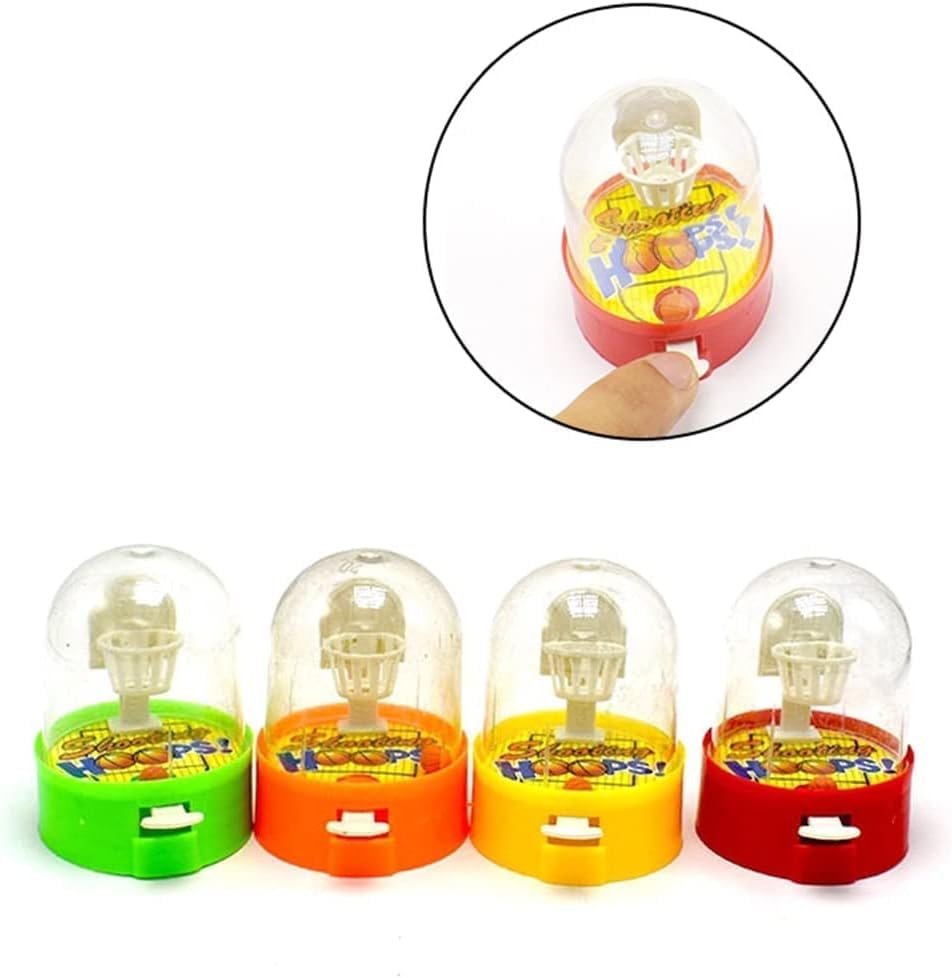Mini Finger Basketball Shooting Game, Mini Handheld Desktop Table Basketball Game for Teen Development Educational Sport for Reduce Stress Killing Time Basketball Game Time (Random Color)