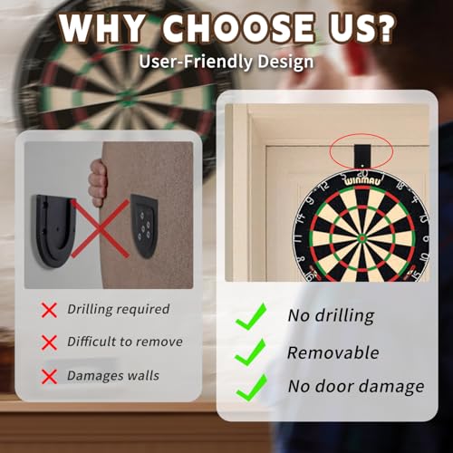 Dartboard Holder, Wall Hanging Bracket Set, Dartboard Hanging Set