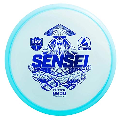 Discmania Active Premium Sensei Disc Golf Putter, Reliable Putter and Approach Disc (Colors May Vary) - 171-175 Grams