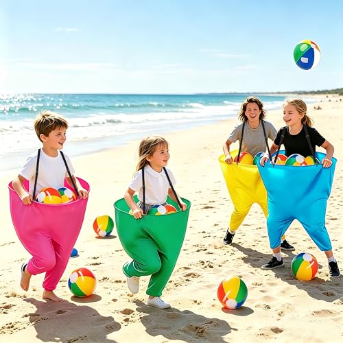 yofit 24Pcs Granny Pants Yard Game Funny Field Day Outdoor Games for Adults Kids and Family Gaint Pant Set for Brithday Party Tossing Games Activities for Groups
