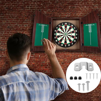 CyeeLife Dartboard Mounting Bracket,Dartboard Hanging Bracket for Steel Dart Games,Dart Accessories Kits (1 Set) - color: 1 Set