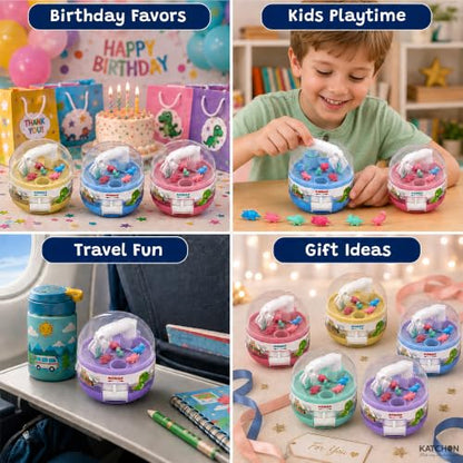 KatchOn, Mini Dinosaur Claw Machine - 12 PCS | Dinosaurs Toys, Easter Basket Stuffers for Kids, Dinosaur Toys for Kids 3-5 | Dino Party Favors for Boys & Girls, Carnival Prizes, Goodie Bag Stuffers