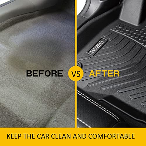 Wailtnb-All Weather Floor Mats & Cargo Liner Backrest Mat for Ford Expedition Max Bench 2021-2024 8 Seat Custom Fit Ford Expedition Max Bench 2021-2024 Waterproof Durable Accessories - style: 42|For Expedition Max | 2021-2025 | Bench 8 Backrest Set