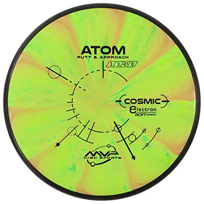 MVP Disc Sports Cosmic Electron Atom Disc Golf Putter (Choose Your Firmness/Colors May Vary) - size: 170-175g, style: Soft