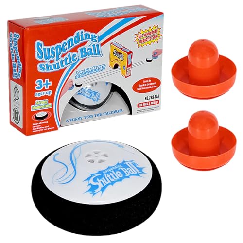 Hockey Pucks, Hockey Hover Puck, Electric Sliding Airs Hockeys Table Game with 2 Pucks & Pushers, Portable Lightweight Airs Hockeys Hover Puck Set Tabletop Board Game, for Kids Adults