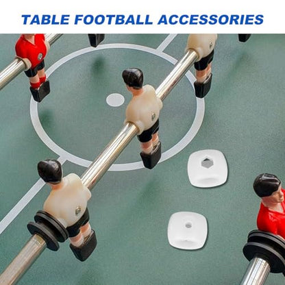 MAGICLULU 8pcs Foosball Rod Bearings Table Soccer Rod Stop Rings Plastic Foosball Goal Positioners Replacement Parts for Tabletop Soccer Accessories