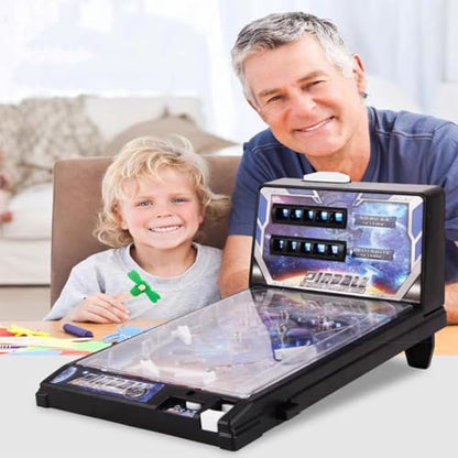 Electronic Pinball Machine for 4+ Year Old Boys and Girls, 24.5x42x27cm Tabletop Pinball Toys, Pinball Game with Lights & Sounds, Automatic Digital Scoreboard