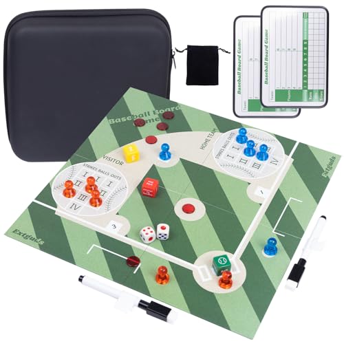 Baseball Board Game,Foldable Baseball Dice Board Game, Travel Game and Indoor Table Game,Perfect for Home Party,Family Night,Road Trip