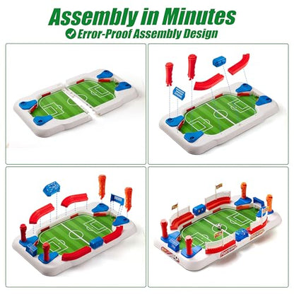 Soccer Board Game for Kids: Mini Table Top Football Indoor Games, Pinball Machine for Boys 5 6 7 8-12 Years Old, Interactive Tabletop Foosball Toys Birthday Sports Gifts