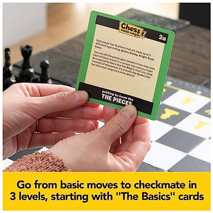 Spin Master Games, Chess Made Simple, Learn to Play Strategy Board Games for Beginners, Chess, 2 Players, for Kids Ages 8 & Up - size: 1, style: Chess Made Simple