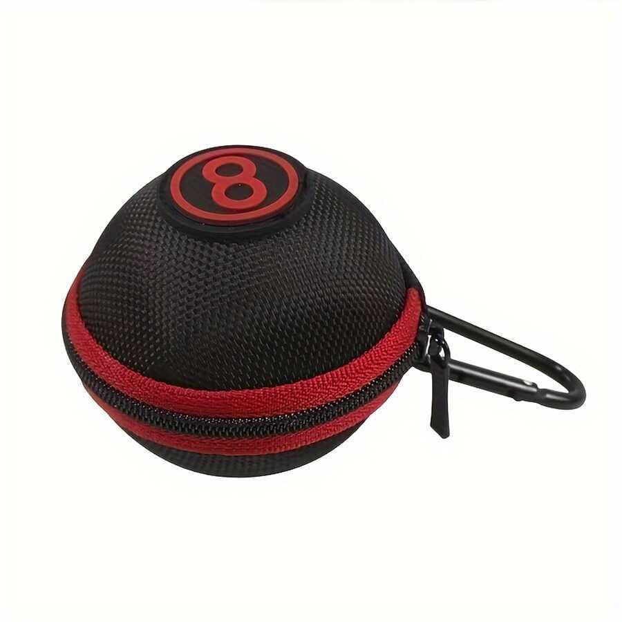 Cue Ball Case 2.24in Billiard Ball Carrying Case, Easy to Carry Clip-on Cue Ball Bag for Billiard Balls, Training Balls and Pool Balls - color: Yellow