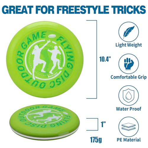 KnLnny Ware LED Flying Disc for Outdoor Games - color: Green-with Light