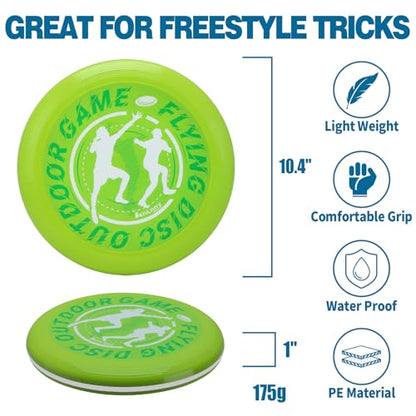 KnLnny Ware LED Flying Disc for Outdoor Games - color: Green-with Light