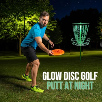Birdi Disc Golf Beacon -2Pack - Magnetic LED Disc Golf Basket Lights-Remote Controlled-Waterproof-Multi Colored-Glow Disc Golf-Night Disc Golf