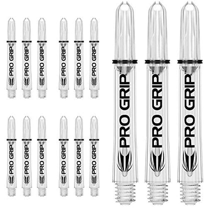 Target Darts 5 x Sets of Pro Grip Shaft - 15 in Total - color: Clear, size: Intermediate