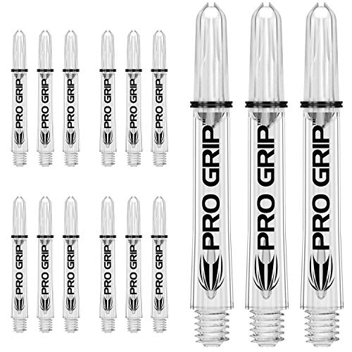 Target Darts 5 x Sets of Pro Grip Shaft - 15 in Total - color: Clear, size: Short