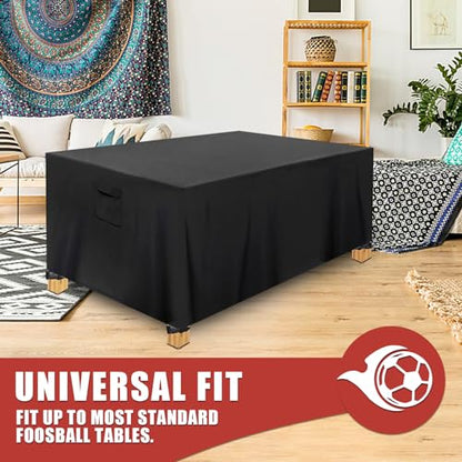 Foosball Table Cover compatible with Best Choice,48in Waterproof 210D Football Table Cover Outdoor Waterproof with 4 Windproof Buckles & Handle,48"L x 40"W x 31"H(Only Cover)