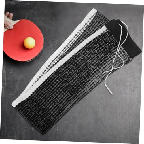TOYANDONA Table Tennis Net Replacement Portable Cotton-Polyester Mesh for Training and Competition Adjustable Height Fits Standard Tables Quick Assembly