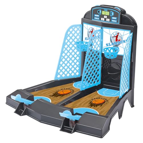 Table Top Games, Glow in The Dark Mini Basketball Game - Desktop Games for Kids，Desk Toys for Office for Adults - Basketball Gifts for Boys 3 4 5 6 7 8 9 10 11 12