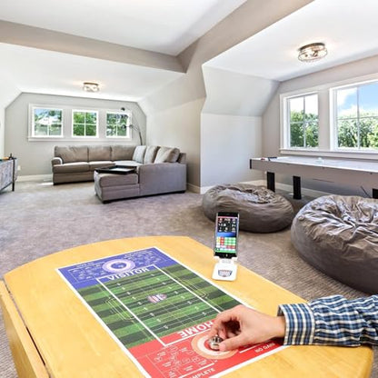 Football Game or Football Board Game for Indoor or Outdoor Tabletop Play - A Shuffleboard Football Game Called Fozzy Football