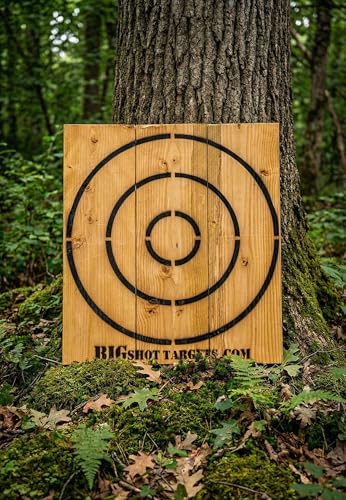 Wooden Axe Throwing Target with Bottle Opener for Knives, Stars and Light Duty Axes
