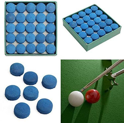 50pcs/lot 9mm/10mm/11mm/12mm/13mm Blue Billiard Pool Cue Tips Hardness in M Billiard Snooker Cue Stick Tip Billiard Accessories Master Tip for Black Ball Club (Blue, 12mm) - size: 12mm
