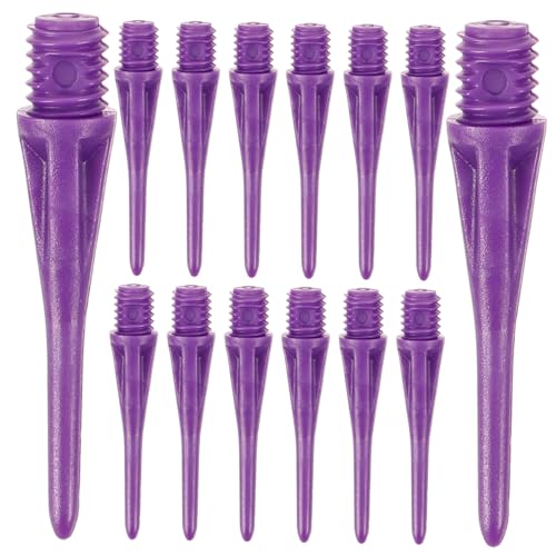 TOYANDONA Soft Tip Points for Electronic Needle Replacement Flight Heads for Long Throwing and Practicing - color: Purple
