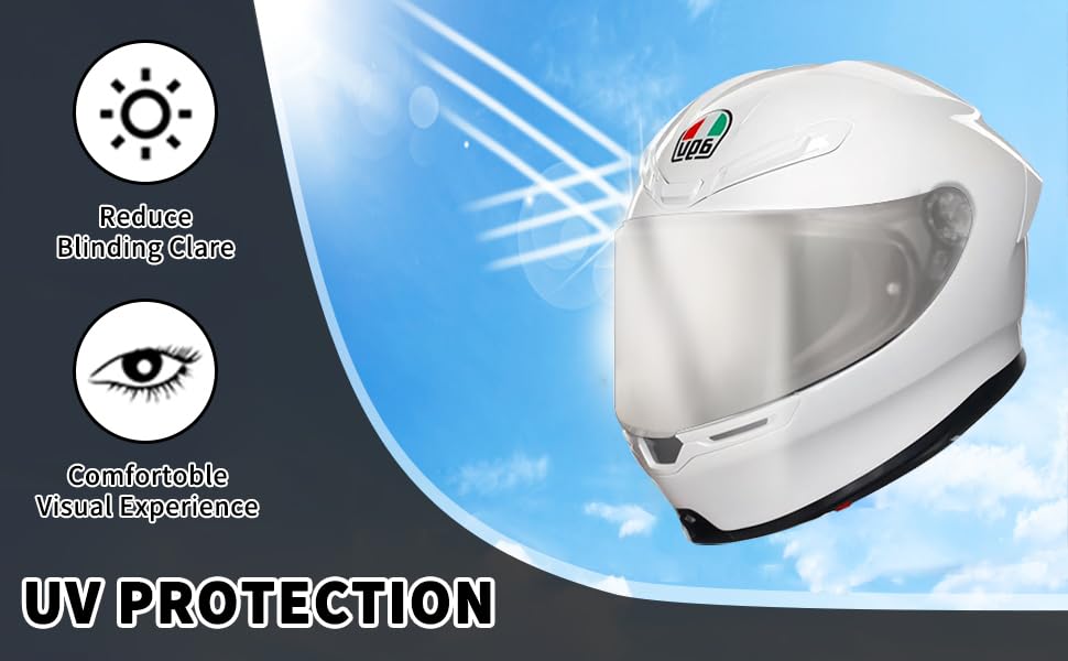 AGV K6 and K6S Visor (Aurora Silver) - color: Aurora Silver