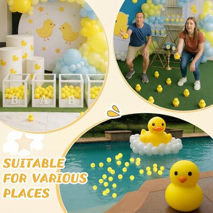 Soulchen 24 Pcs Chick Table Tennis Balls Yellow Chicken Chickie Table Tennis Plastic Funny Stress Props 40 mm for Playing Bounce Game Birthday Party Favors Easter Gift Bag Fillers Carnival Prizes