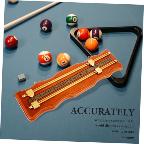 Snooker Billiard Scoreboard Portable Scorekeeper for Game Night Elegant Density Board Metal Construction