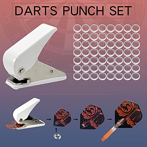 DIMBOI Accessory Kit for Soft Tip and Steel Tip Darts With O Ring, Sharpener, Wrench, Point Remover, Flight Hole Punch Tool, and Accessories Set