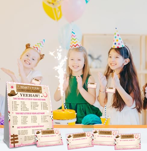 Cowgirl Birthday Party Decorations-Birthday Party Games,Cowgirl Theme Birthday Partys Sign,Baby Shower Decorations,Birthday Partys Game,Baby Shower Games,What's your Cowgirl Name - style: Cowgirl 3